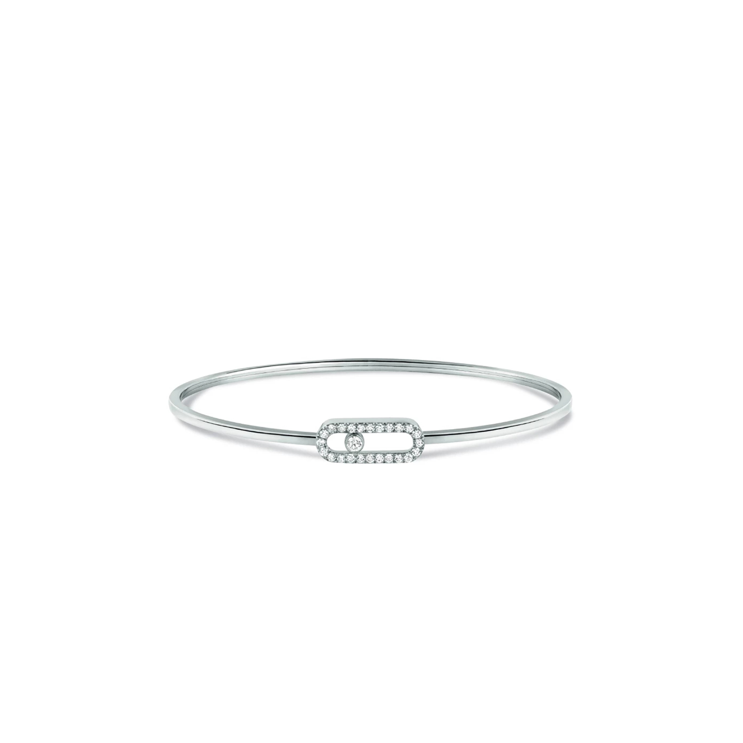 Mes1kaa move uno bracelet, white gold and pave d1am0nds 12057-wg